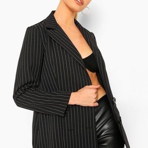 Apt. 9 Black Striped Blazer